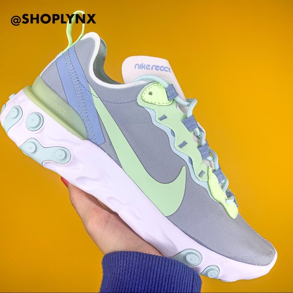 ♥️SOLD♥️Nike React Element 55 Gray Sneaker - Picture 2 of 8